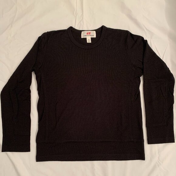 black H&M + Comme des Garcons wool sweater - Picture 6 of 9